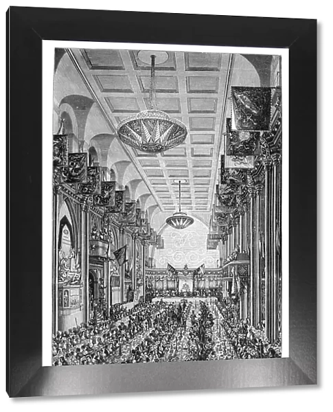Banquet for the Queen at the Guildhall, London, 1837, (1900)