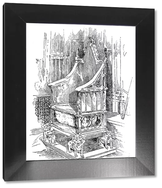 The Coronation Chair, Westminster Abbey, London, 1900