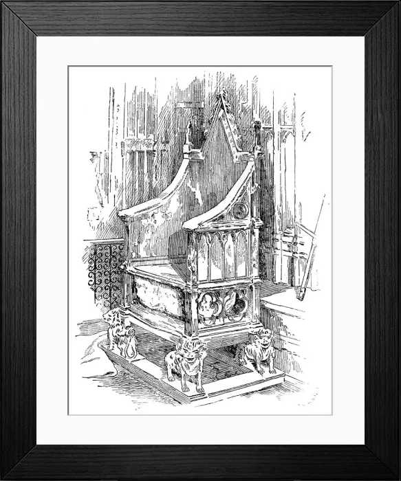 Framed Print : The Coronation Chair, Westminster Abbey, London, 1900 Framed Print : The Coronation Chair, Westminster Abbey, London, 1900
