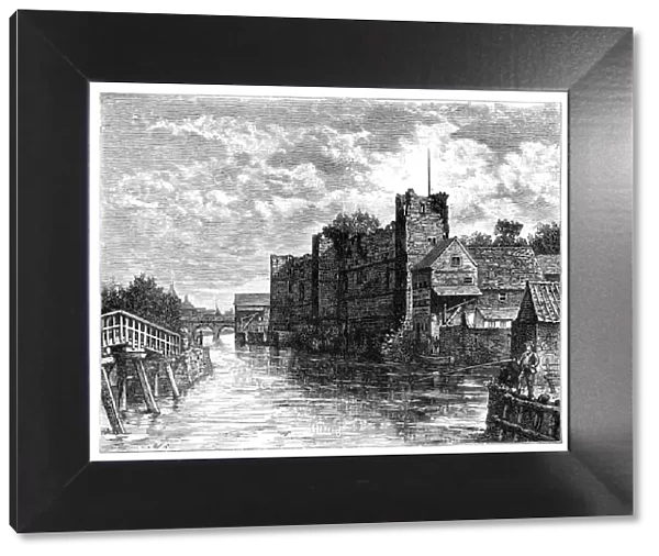 Newark Castle and the River Trent, Newark-on-Trent, Nottinghamshire, 1900