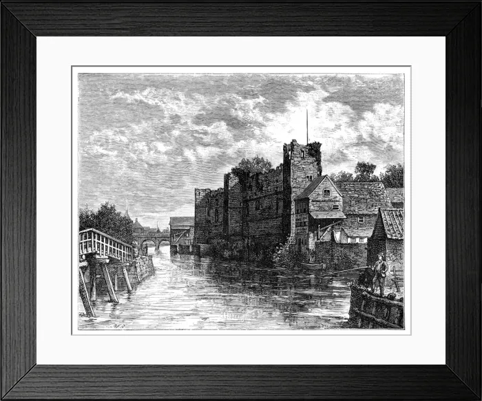 Framed Print : Newark Castle and the River Trent, Newark-on-Trent, Nottinghamshire, 1900 Framed Print : Newark Castle and the River Trent, Newark-on-Trent, Nottinghamshire, 1900
