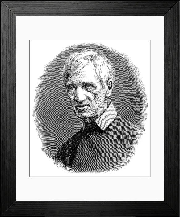 Framed Print : John Henry Newman, (1801-1890), 19th century Framed Print : John Henry Newman, (1801-1890), 19th century