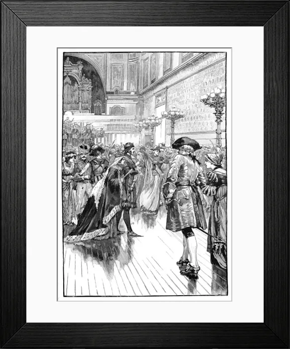 Framed Print : Costume Ball at Buckingham Palace, c1840s, (1900) Framed Print : Costume Ball at Buckingham Palace, c1840s, (1900)