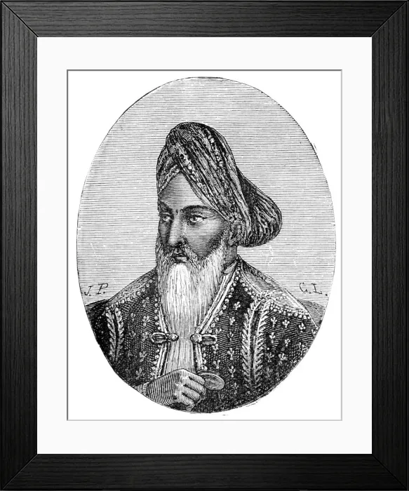 Framed Print : Dost Mahommed Khan, ruler of Afghanistan, 19th century Framed Print : Dost Mahommed Khan, ruler of Afghanistan, 19th century