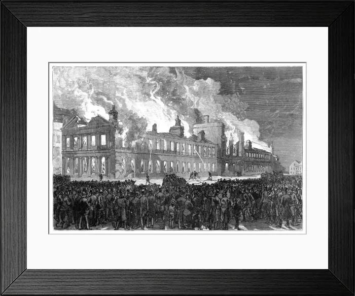 Framed Print : Riots in Montreal, Canada, 1849, (1900) Framed Print : Riots in Montreal, Canada, 1849, (1900)