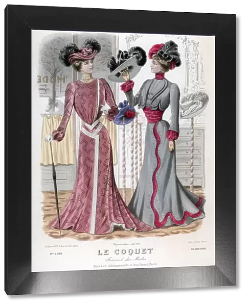 Ladies fashions, late 19th century