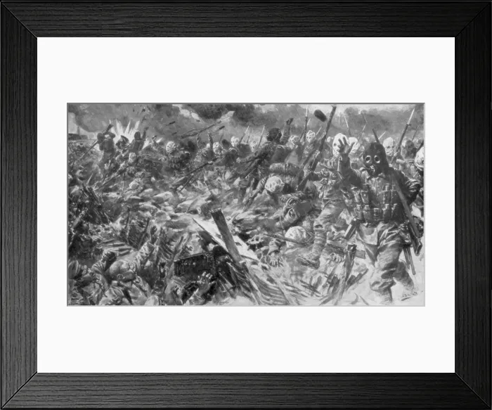 Framed Print : Third Battle of Artois, France, World War I, 25 September 1915, (1929) Framed Print : Third Battle of Artois, France, World War I, 25 September 1915, (1929)