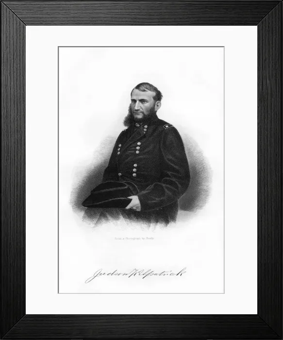 Framed Print : Hugh Judson Kilpatrick, American Union major-general, 1862-1867. Artist: Brady Framed Print : Hugh Judson Kilpatrick, American Union major-general, 1862-1867. Artist: Brady