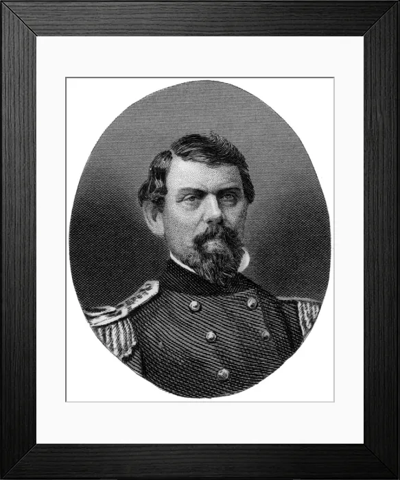 Framed Print : William J Hardee, Confederate general, 1862-1867. Artist: J Rogers Framed Print : William J Hardee, Confederate general, 1862-1867. Artist: J Rogers