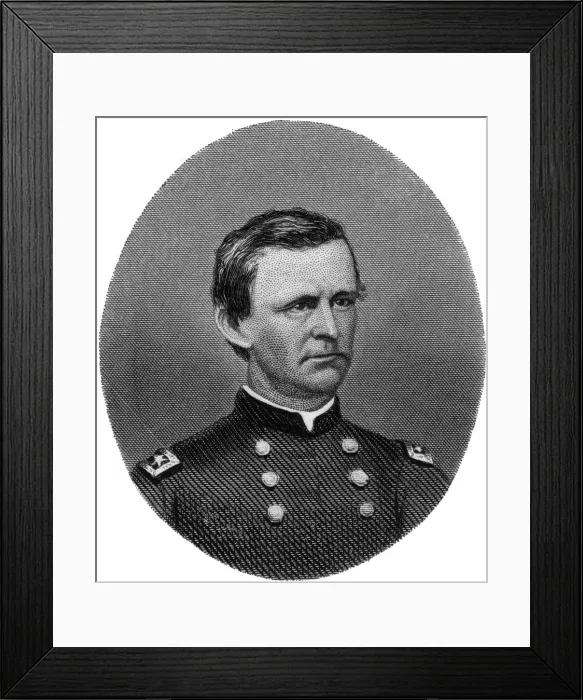 Framed Print : Wesley Merritt, Union Army general, 1862-1867. Artist: J Rogers Framed Print : Wesley Merritt, Union Army general, 1862-1867. Artist: J Rogers