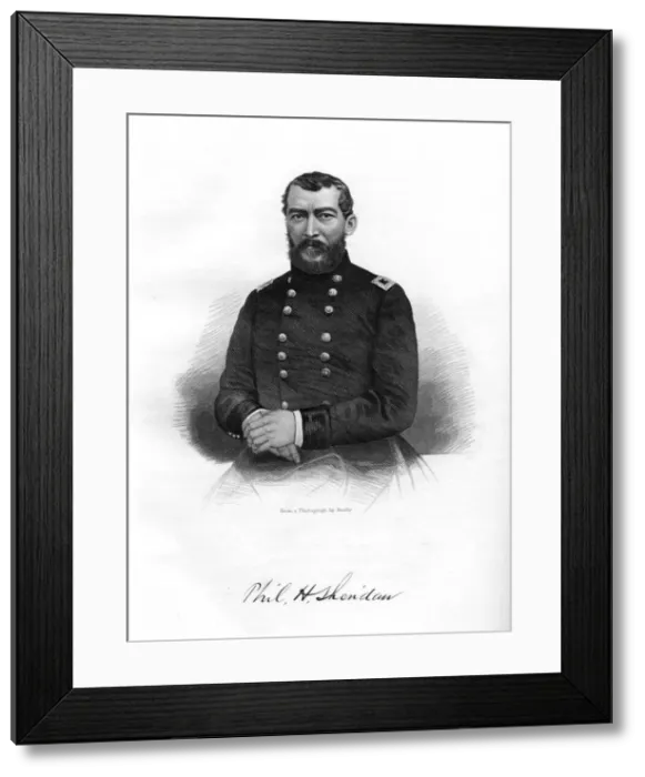 Framed Print : Philip Henry Sheridan, Union general, 1862-1867. Artist: Brady Framed Print : Philip Henry Sheridan, Union general, 1862-1867. Artist: Brady