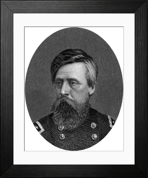 Framed Print : Jefferson Columbus Davis, Union general, 1862-1867. Artist: J Rogers Framed Print : Jefferson Columbus Davis, Union general, 1862-1867. Artist: J Rogers