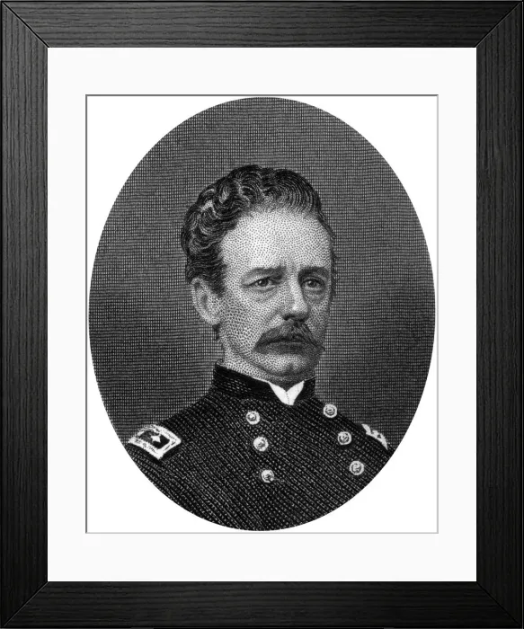 Framed Print : Henry Warner Slocum, Union general, 1862-1867. Artist: J Rogers