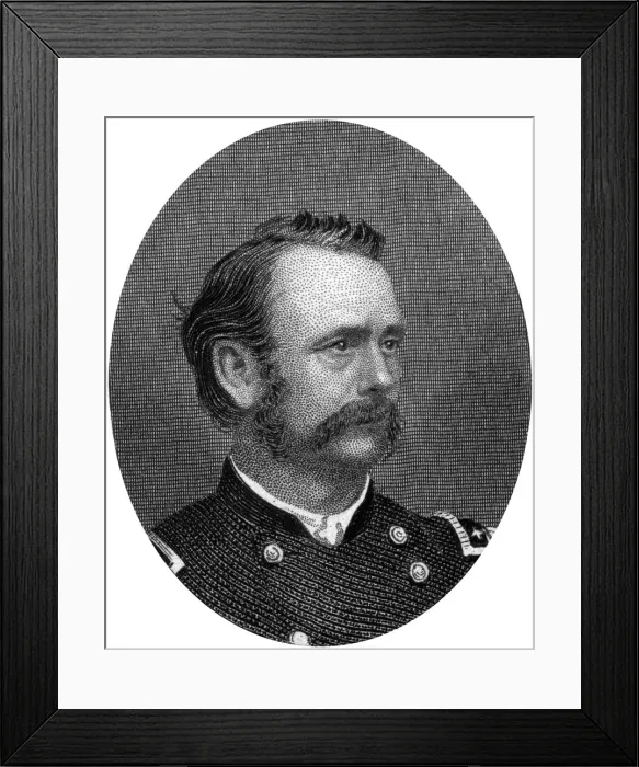Framed Print : Lovell Harrison Rousseau, Union Major General, 1862-1867. Artist: J Rogers Framed Print : Lovell Harrison Rousseau, Union Major General, 1862-1867. Artist: J Rogers
