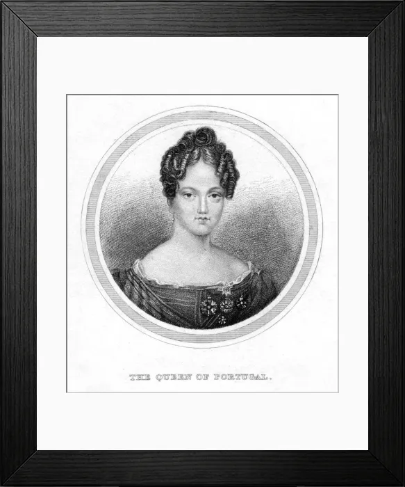 Framed Print : Maria II of Portugal, 19th century Framed Print : Maria II of Portugal, 19th century