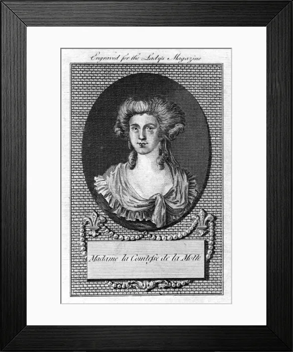 Framed Print : Countess de la Motte, late 18th century Framed Print : Countess de la Motte, late 18th century