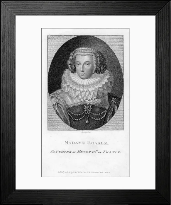 Framed Print : Madame Royale, daughter of King Henry IV of France, (1808). Artist: Bocquet Framed Print : Madame Royale, daughter of King Henry IV of France, (1808). Artist: Bocquet