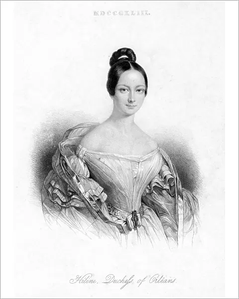 Helene Louise Elizabeth, Duchess of Orleans, 1843