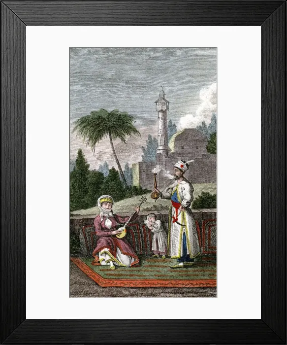 Framed Print : Persians, 1808. Artist: F Leopold