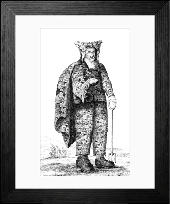 Framed Print : John Bigg, the Dinton Hermit Framed Print : John Bigg, the Dinton Hermit