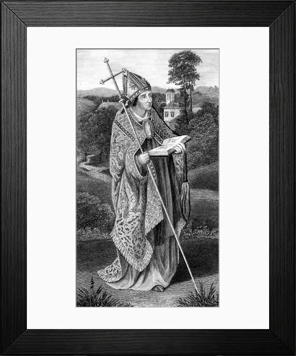 Framed Print : John Kemp, 15th century English Cardinal, (1845). Artist: J Swaine Framed Print : John Kemp, 15th century English Cardinal, (1845). Artist: J Swaine