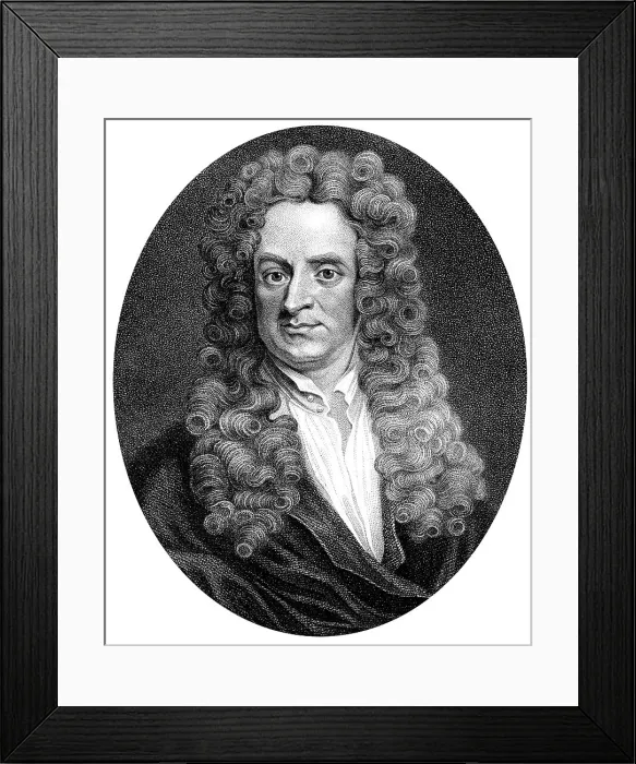 Framed Print : Isaac Newton, English mathematician, astronomer and physicist, (1818). Artist: R Page Framed Print : Isaac Newton, English mathematician, astronomer and physicist, (1818). Artist: R Page