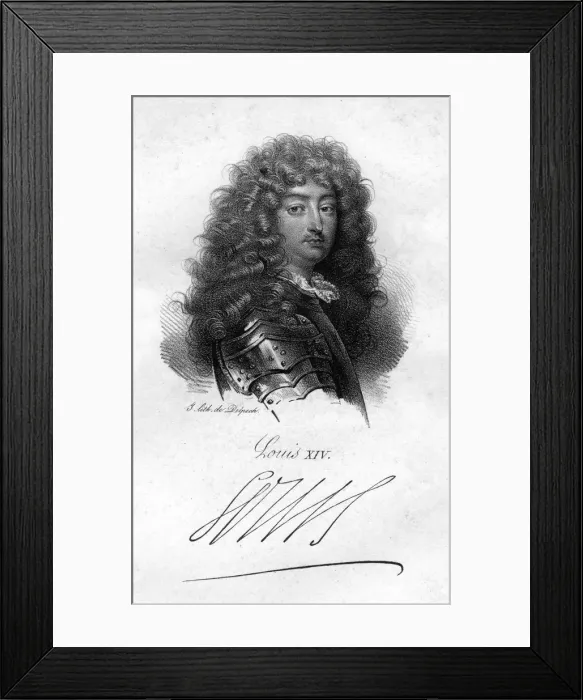 Framed Print : Louis XIV, King of France, (19th century). Artist: King Louis XIV of France Framed Print : Louis XIV, King of France, (19th century). Artist: King Louis XIV of France