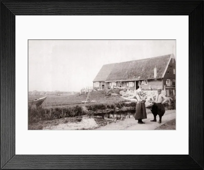 Framed Print : Inhabitants of Marken Island, Netherlands, 1898. Artist: James Batkin Framed Print : Inhabitants of Marken Island, Netherlands, 1898. Artist: James Batkin