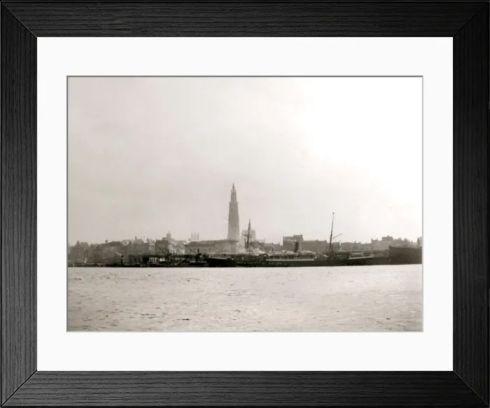 Framed Print : Rotterdam, 1898. Artist: James Batkin Framed Print : Rotterdam, 1898. Artist: James Batkin