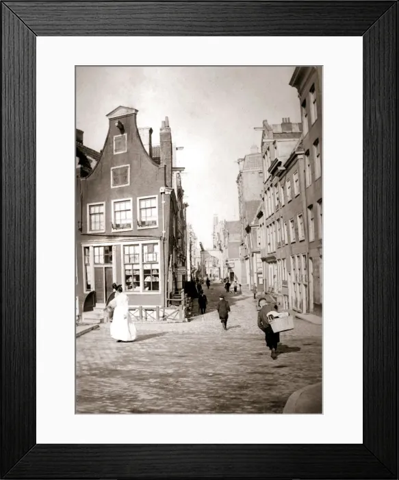 Framed Print : Street scene, Rotterdam, 1898. Artist: James Batkin Framed Print : Street scene, Rotterdam, 1898. Artist: James Batkin