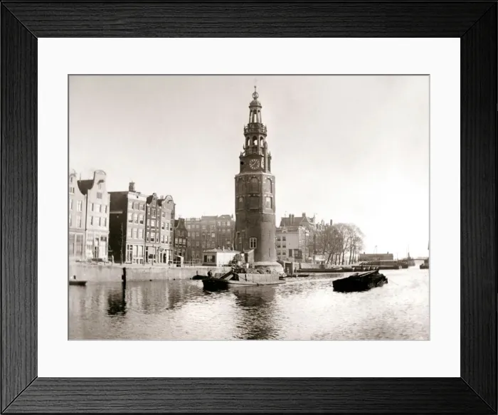 Framed Print : The Montelbaanstoren, Amsterdam, 1898. Artist: James Batkin Framed Print : The Montelbaanstoren, Amsterdam, 1898. Artist: James Batkin