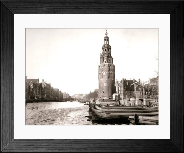 Framed Print : The Montelbaanstoren, Amsterdam, 1898. Artist: James Batkin Framed Print : The Montelbaanstoren, Amsterdam, 1898. Artist: James Batkin