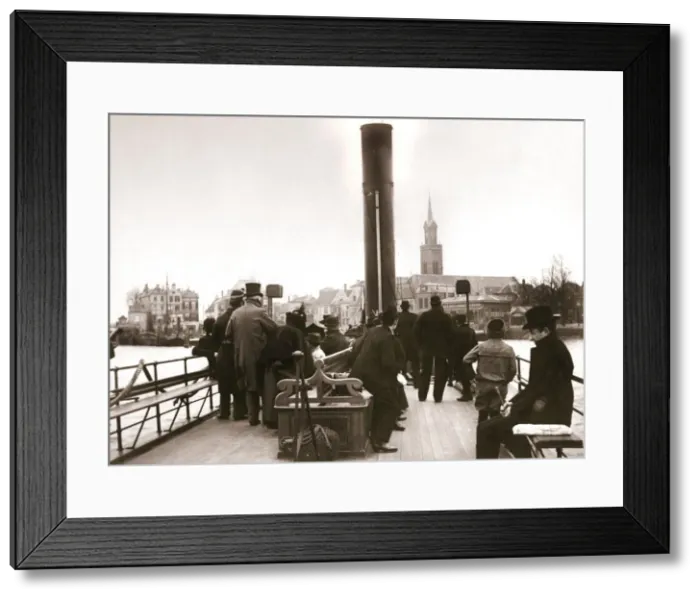 Framed Print : Ferry passengers, Laandam, 1898. Artist: James Batkin Framed Print : Ferry passengers, Laandam, 1898. Artist: James Batkin