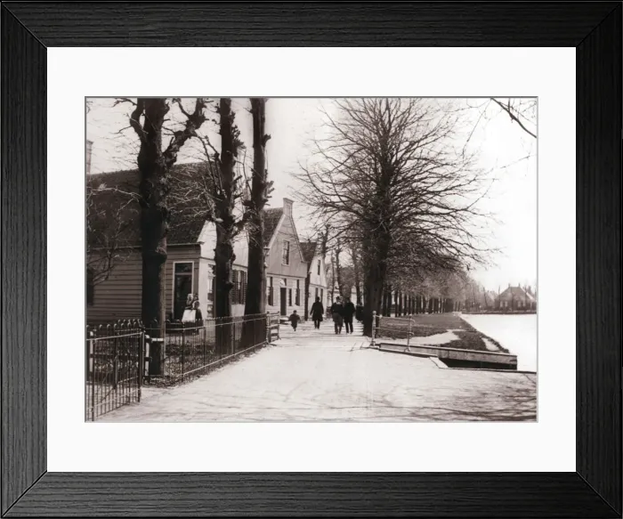 Framed Print : Canal bank, Broek, Netherlands, 1898. Artist: James Batkin Framed Print : Canal bank, Broek, Netherlands, 1898. Artist: James Batkin