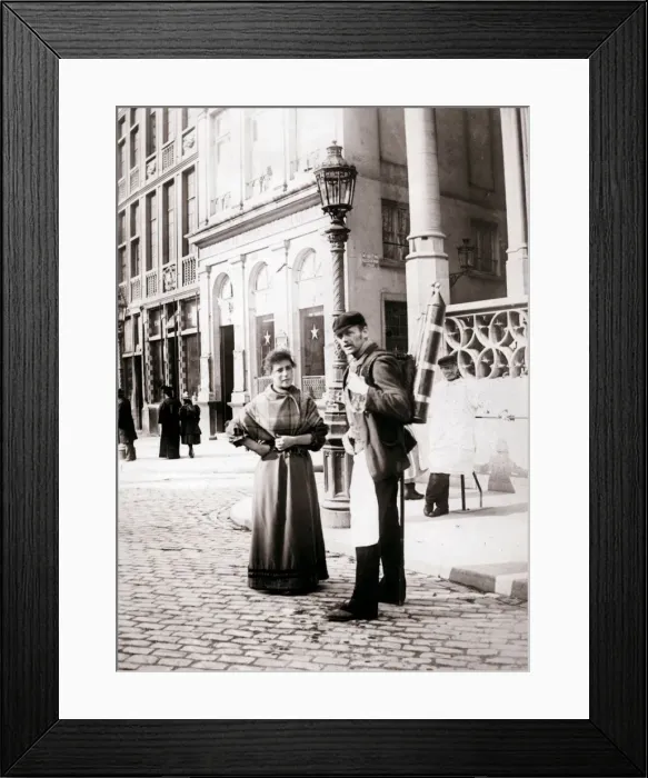 Framed Print : People of Brussels, 1898. Artist: James Batkin Framed Print : People of Brussels, 1898. Artist: James Batkin