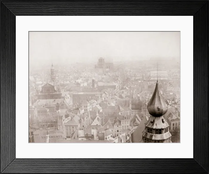 Framed Print : Antwerp skyline, 1898. Artist: James Batkin Framed Print : Antwerp skyline, 1898. Artist: James Batkin