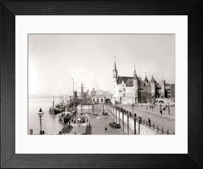 Framed Print : Antwerp, 1898. Artist: James Batkin Framed Print : Antwerp, 1898. Artist: James Batkin