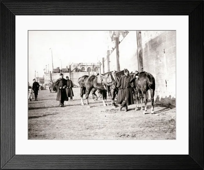 Framed Print : Horseriders, Antwerp, 1898. Artist: James Batkin Framed Print : Horseriders, Antwerp, 1898. Artist: James Batkin