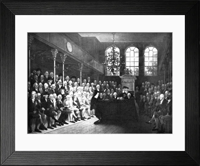 Framed Print : Interior of the old House of Commons, St Stephens Chapel, 1793 (c1905) Framed Print : Interior of the old House of Commons, St Stephens Chapel, 1793 (c1905)