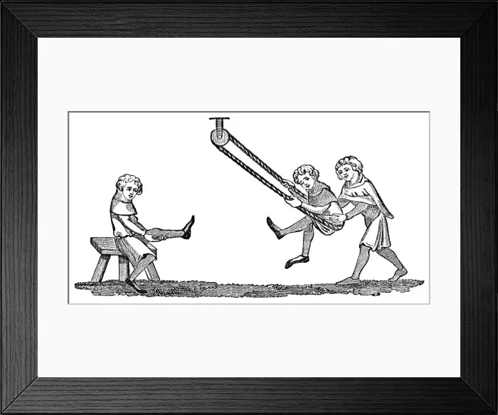 Framed Print : Swing exercise from the Quintain, (1833) Framed Print : Swing exercise from the Quintain, (1833)