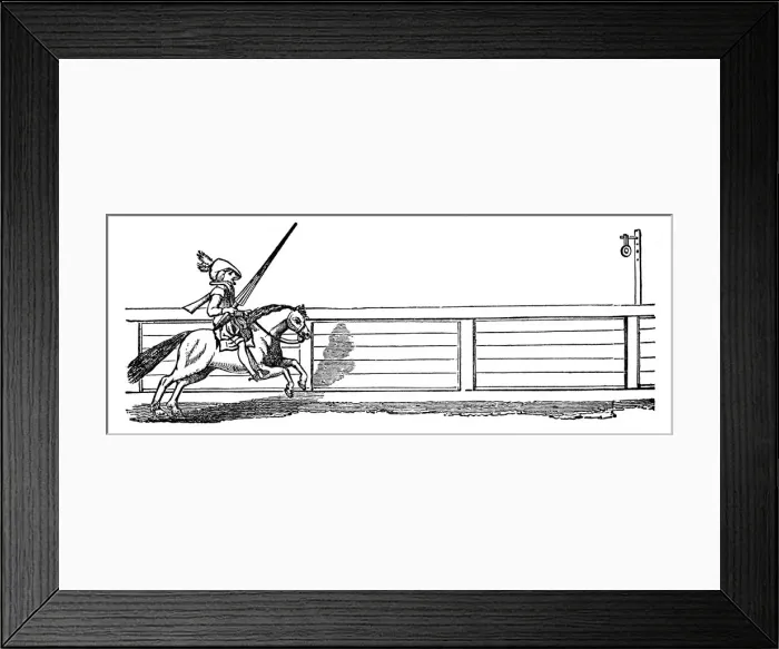 Framed Print : Tilting at the Ring, (1833) Framed Print : Tilting at the Ring, (1833)