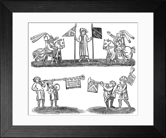 Framed Print : Preparation for a Tournament, (1833) Framed Print : Preparation for a Tournament, (1833)