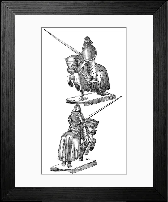 Framed Print : A Justing Toy, (1833) Framed Print : A Justing Toy, (1833)