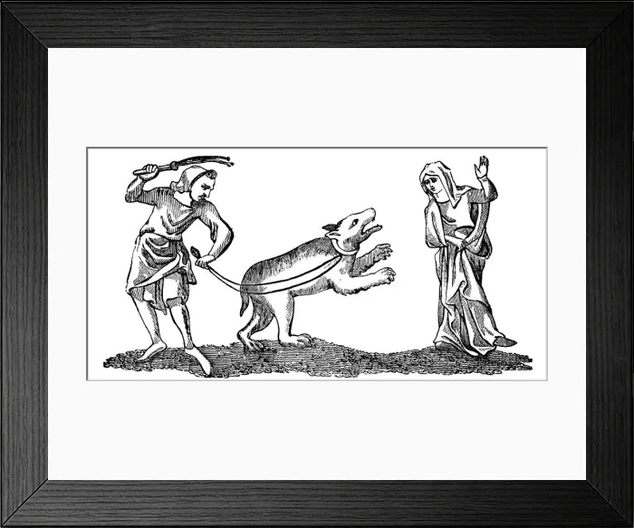 Framed Print : Dancing to a bear, (1833) Framed Print : Dancing to a bear, (1833)