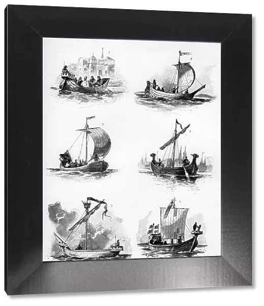 Ships of the Hanseatic League of the 14th and 15th century, (1903). Artist: Willy Stower