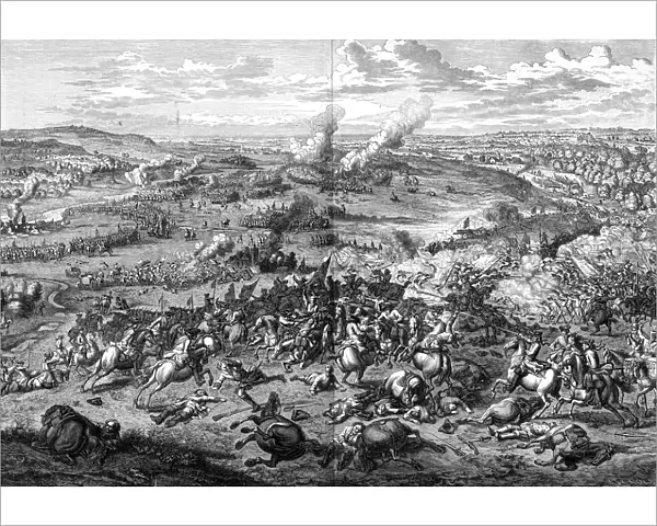 The Battle of Hochstadt, Bavaria, 13 August 1704, (1903). Artist: Jan van Huchtenburg