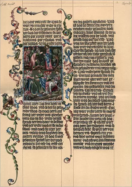 A page from the Wenzel Bible, c1400, (1903)