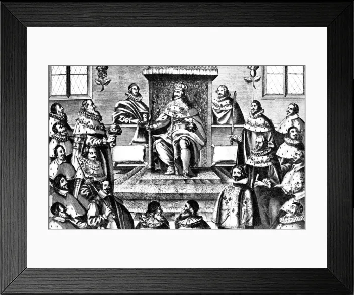 Framed Print : The House of Lords in the Time of Charles I, 17th century, (c1902-1905) Framed Print : The House of Lords in the Time of Charles I, 17th century, (c1902-1905)