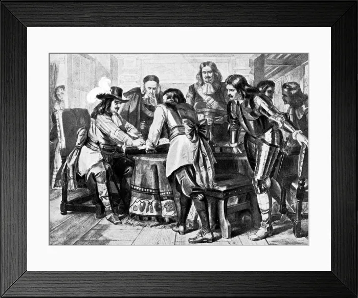 Framed Print : General Monck declares for a Free Parliament, 1660 (c1905) Framed Print : General Monck declares for a Free Parliament, 1660 (c1905)