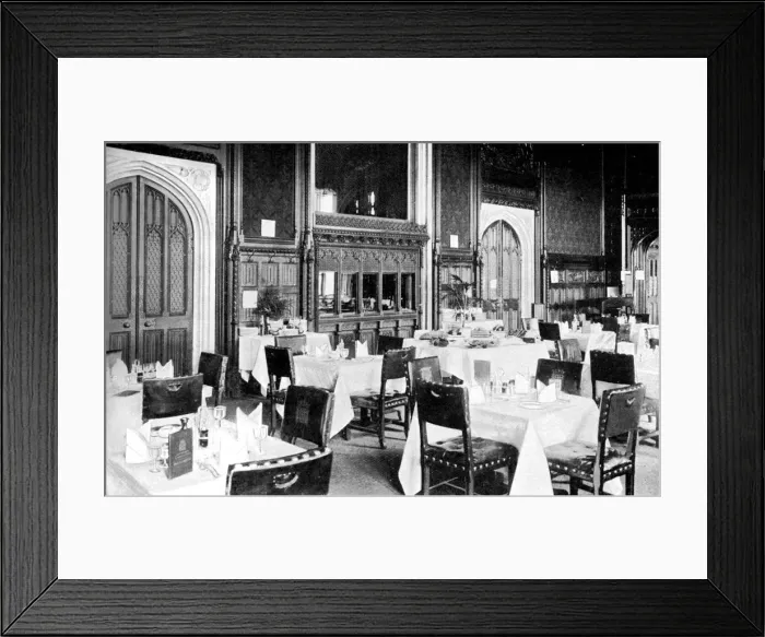 Framed Print : The House of Commons Dining Room, Palace of Westminster, London, c1905 Framed Print : The House of Commons Dining Room, Palace of Westminster, London, c1905